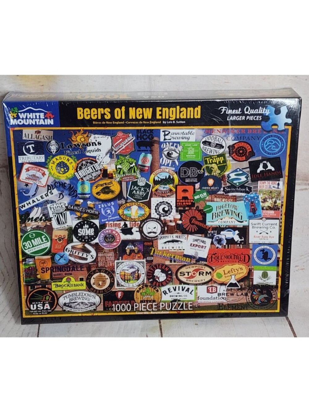 Beers of New England USA Made Finest Quality Lager Pieces 1000 Piece 24"x30"